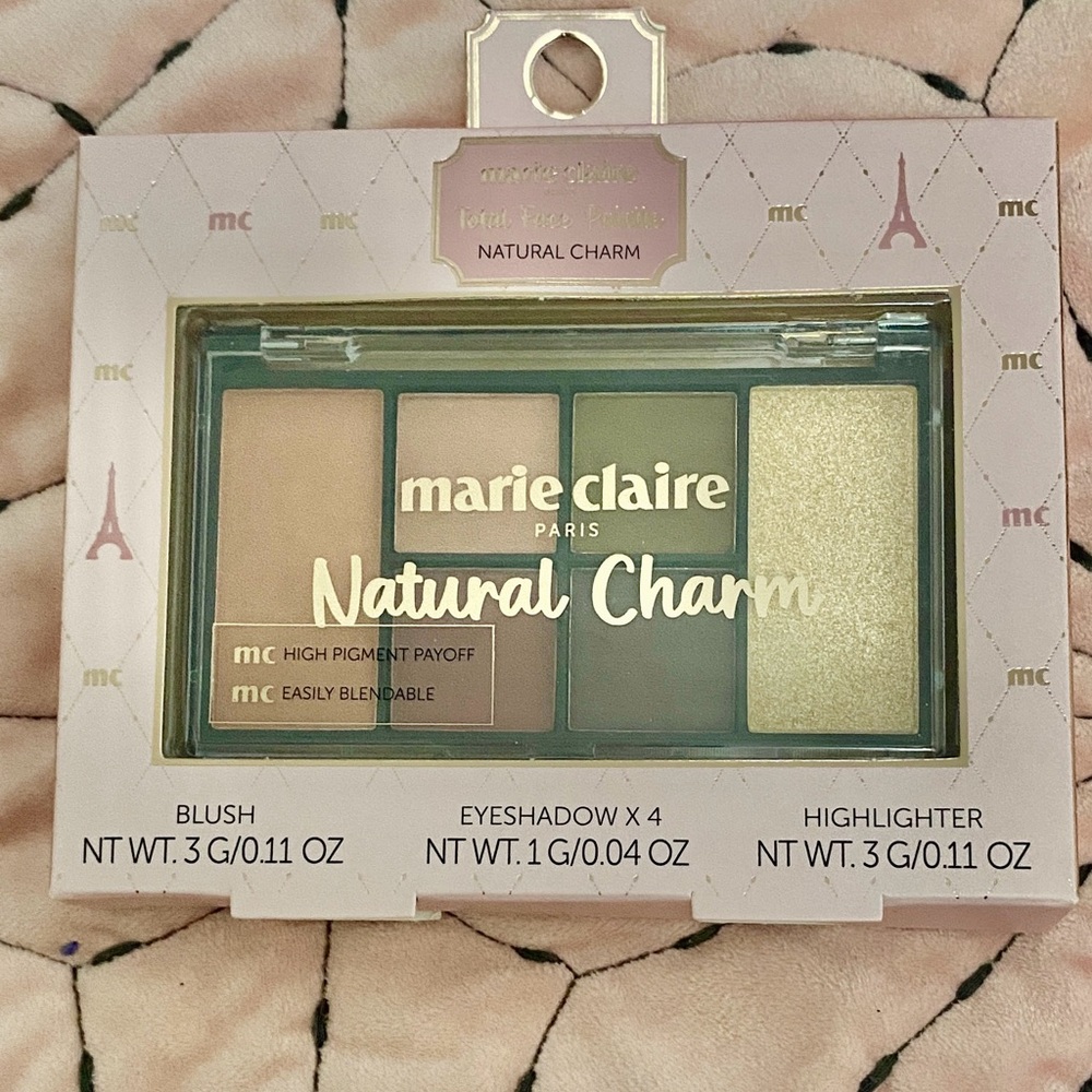 MARIE CLAIRE 👑 Natural Charm Eyeshadow Palette - Gold and Brown neutrals